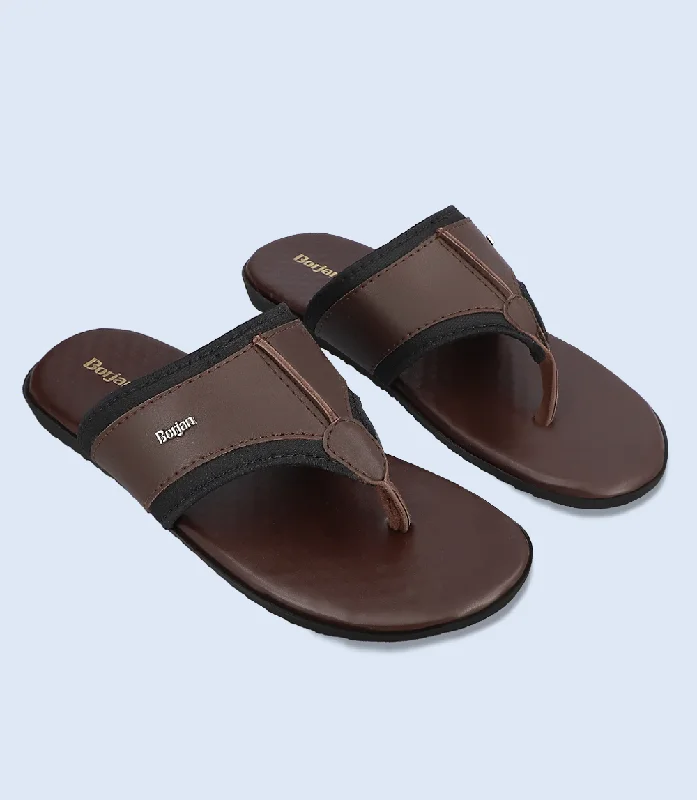 BM5467-BROWN-Men Chappal