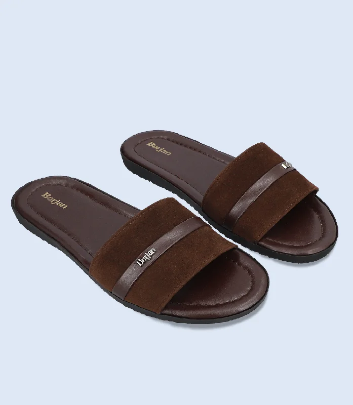 BM5825-BROWN-Men Slipper