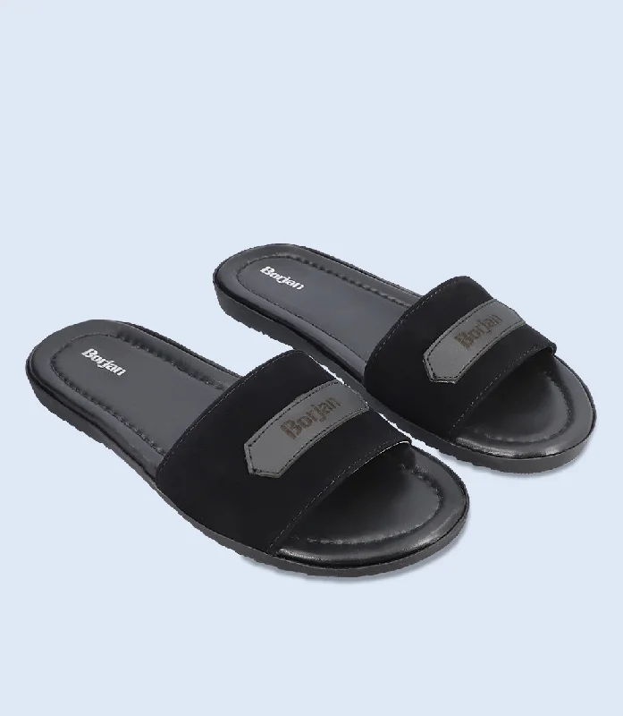 BM5884-BLACK-Men Slipper