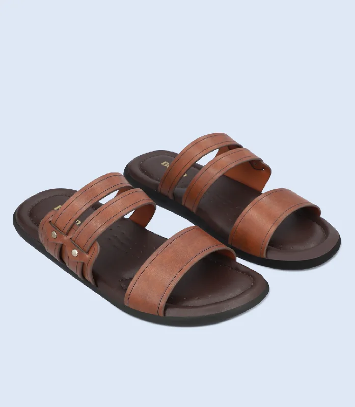 BM6067-BROWN-Men Slipper