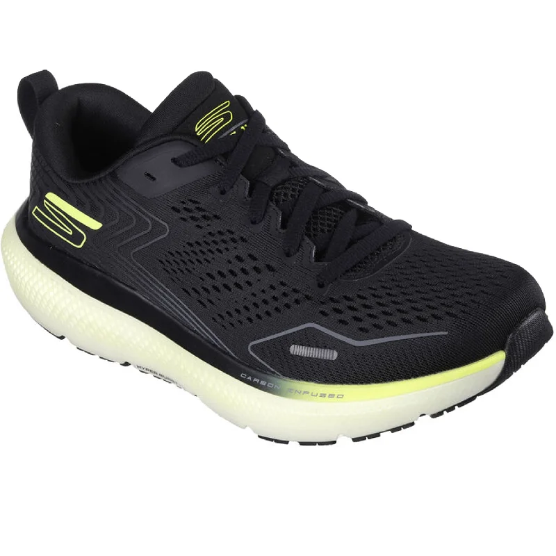 Skechers Men's 246079 Go Run Ride 11 Black White Archfit Running Shoes