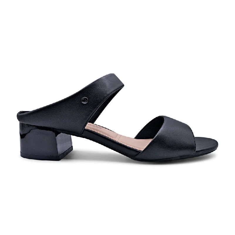 Bata ECO- FLEX S3 Low-Block Slip-On Heel Sandal