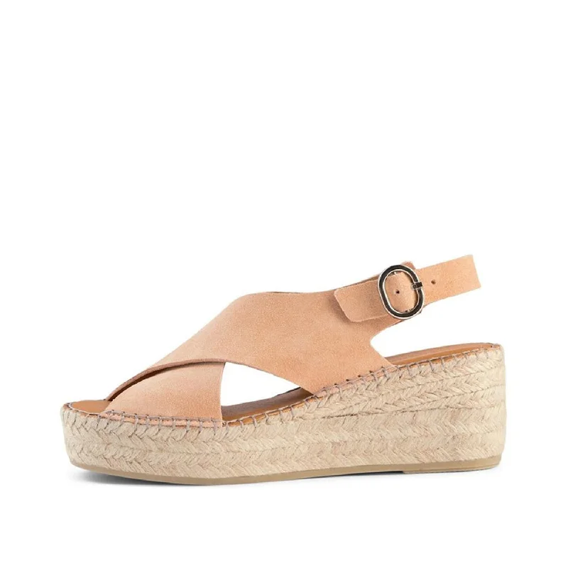 Orchid wedge suede - APRICOT