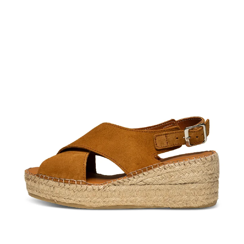 Orchid wedge suede - TAN