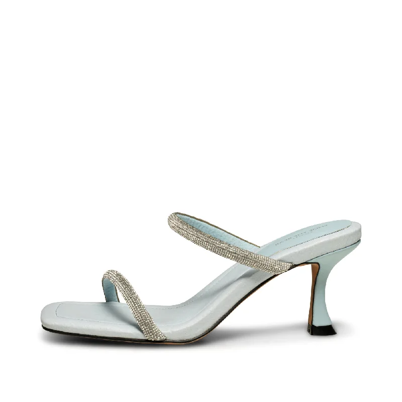 Leah glam mule - BLUE