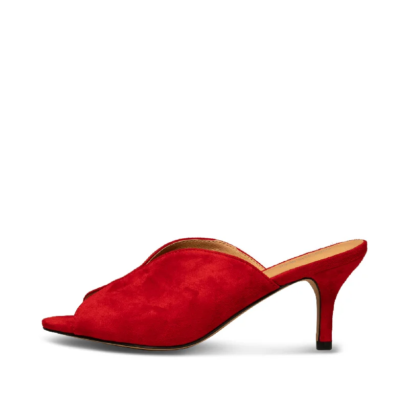 Valentine sandal suede - Fire Red