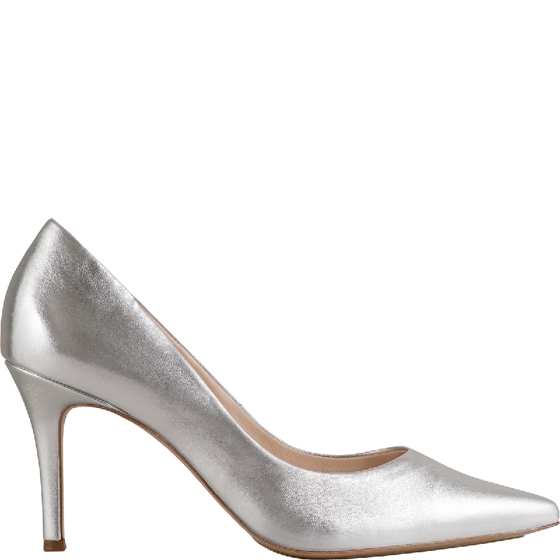 HOGL Silver Leather Stiletto Boulevard 70