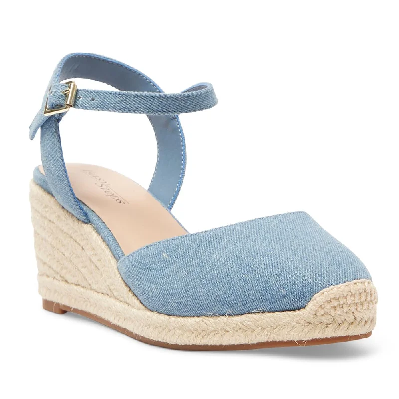 Santos Wedge in Denim