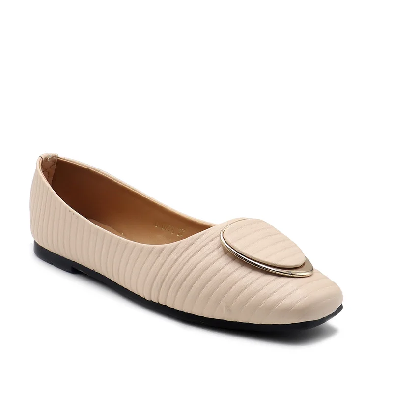 Beige Casual Pumps 090776