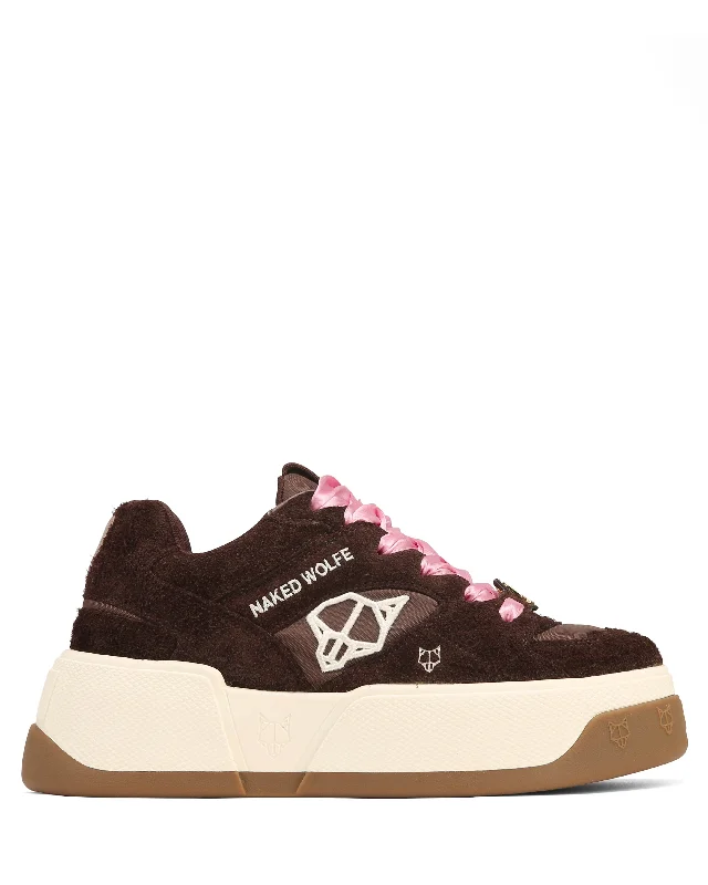 Crash Hairy Suede Brown