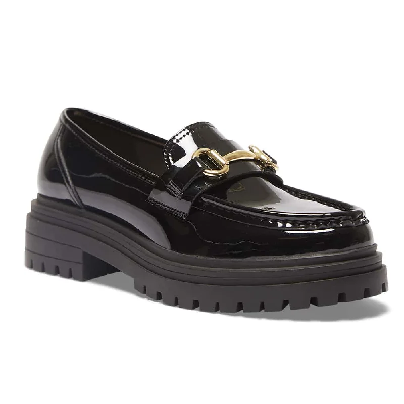 Kalista Loafer in Black Patent