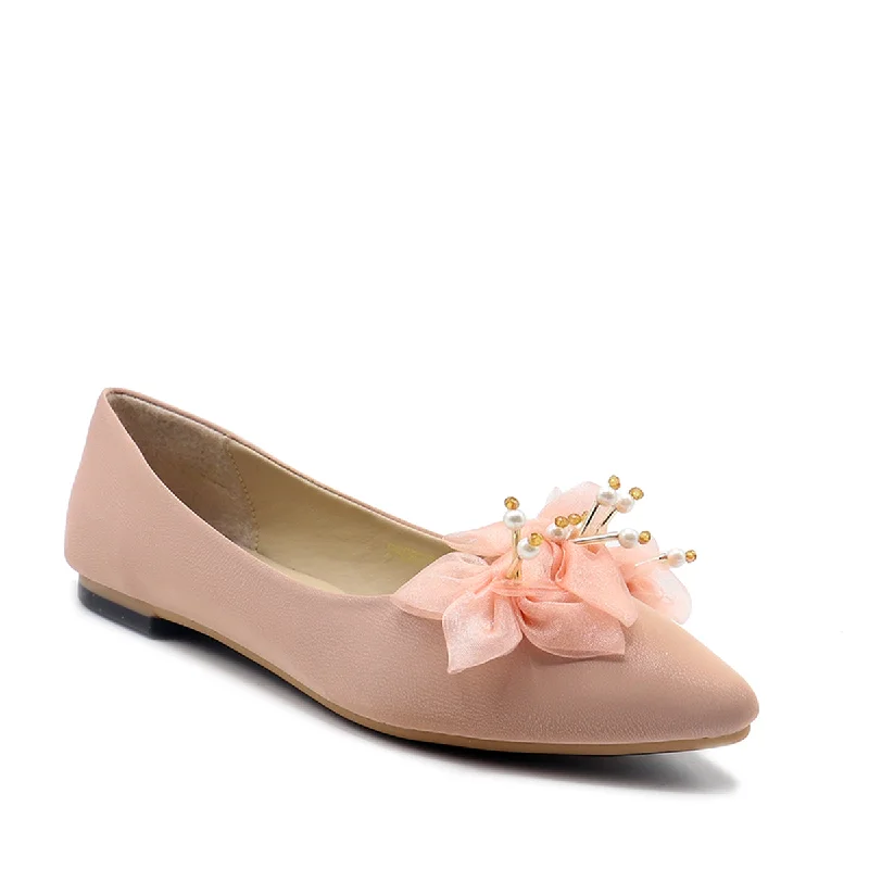 Light Pink Casual Pumps 090853