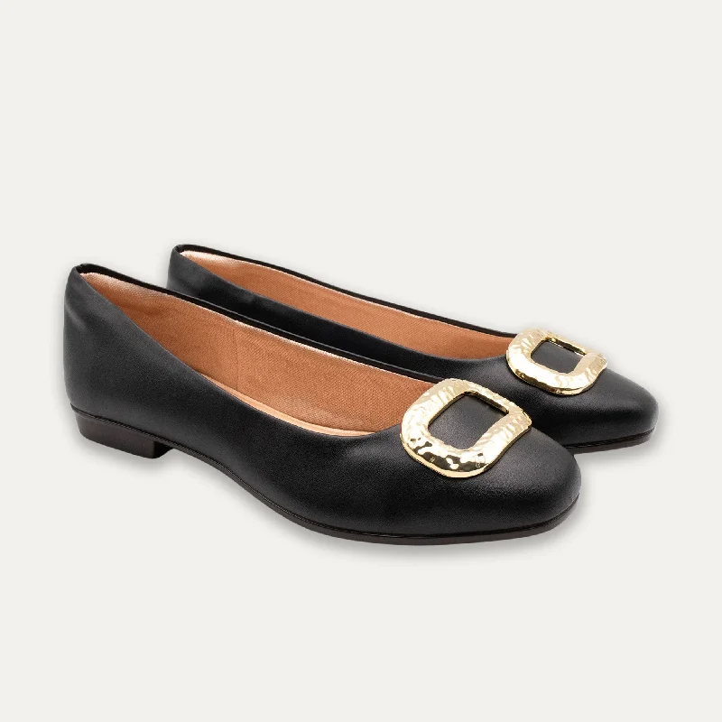 Narcisa Black Ballet Flats