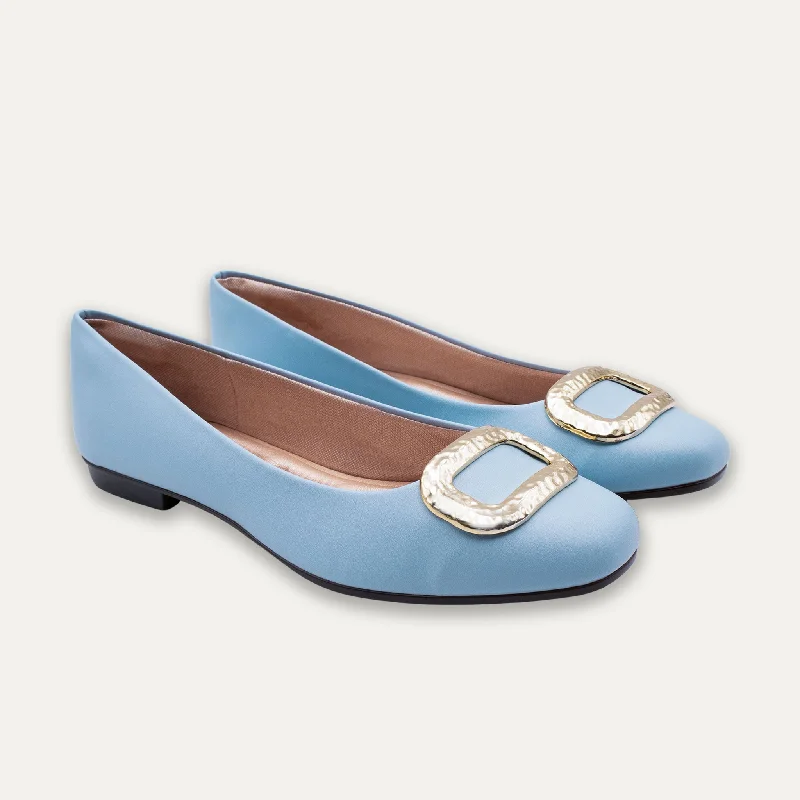 Narcisa Blue Ballet Flats