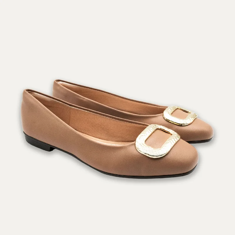 Narcisa Tan Ballet Flats