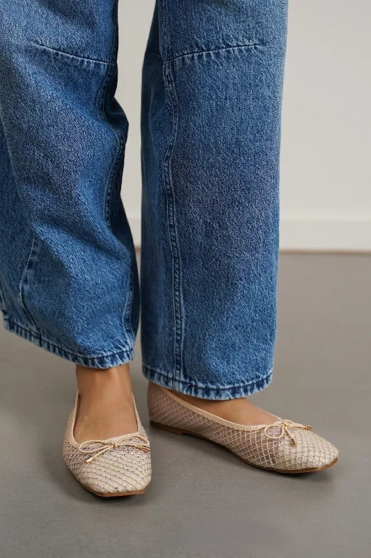 STUDDED BALLET FLATS