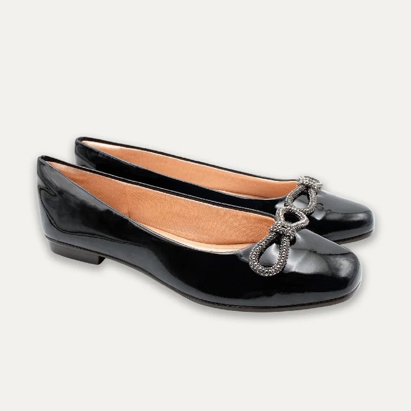 Thalia Black Ballet Flats