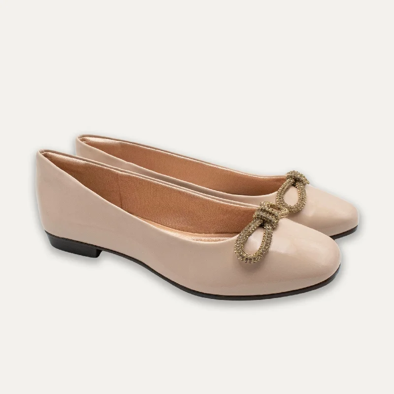 Thalia Nude Ballet Flats