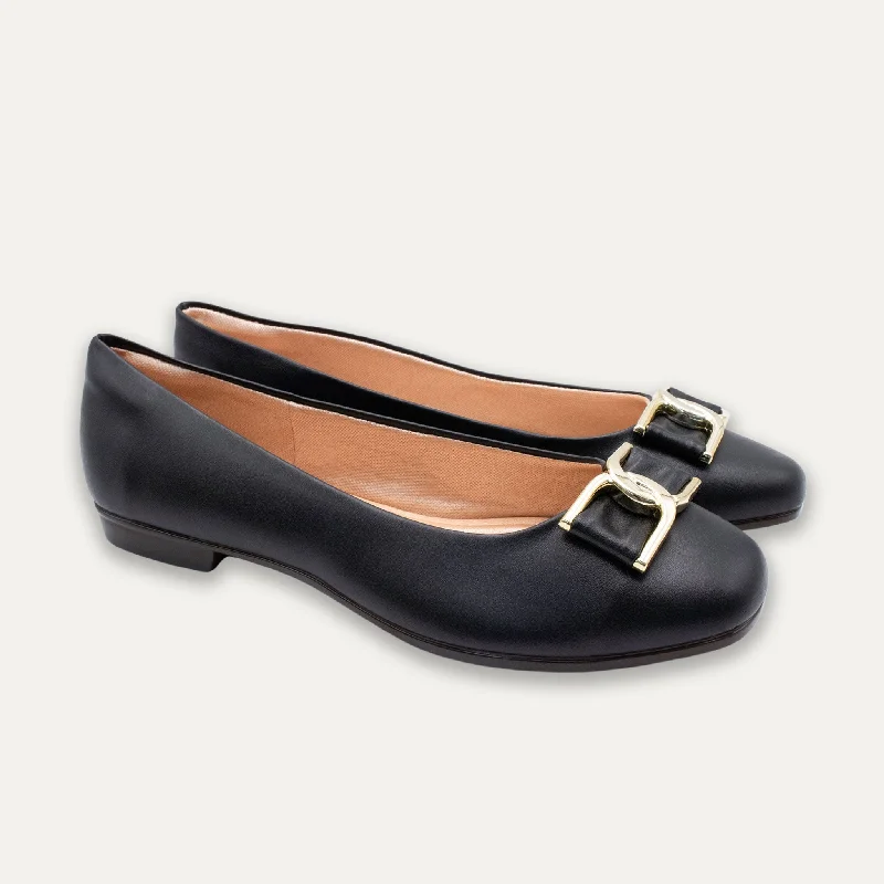 Vera Black Ballet Flats