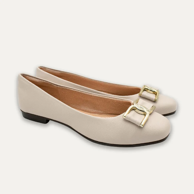 Vera Off White Ballet Flats