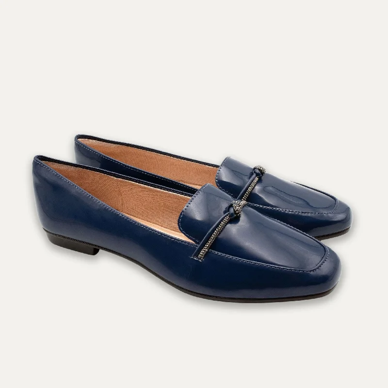 Viv Indigo Round Toe Loafers